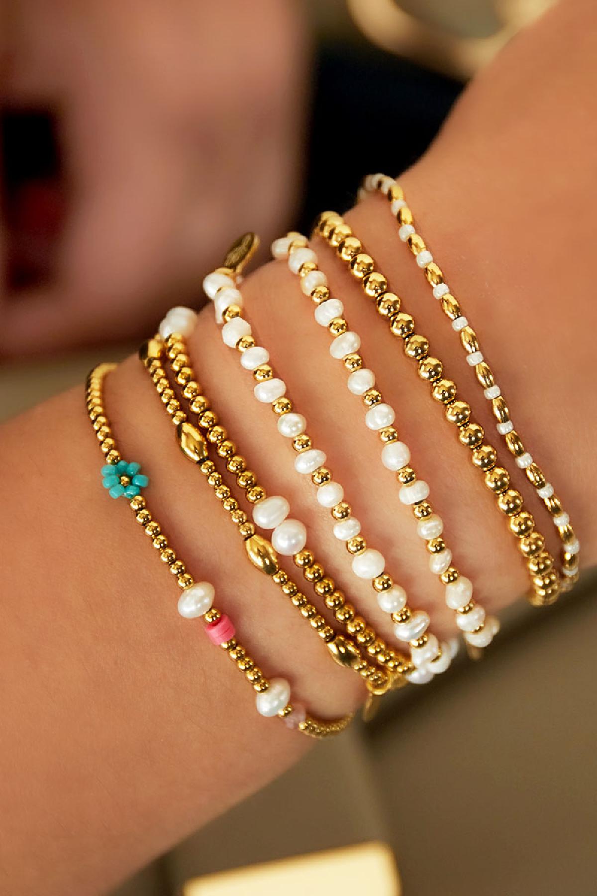 Armband parels Stainless Steel