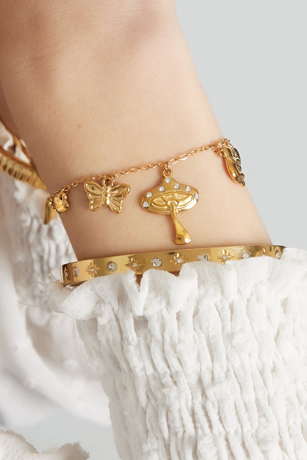 HZ Bedelarmband Little Wonders – goudkleurig of zilverkleurig