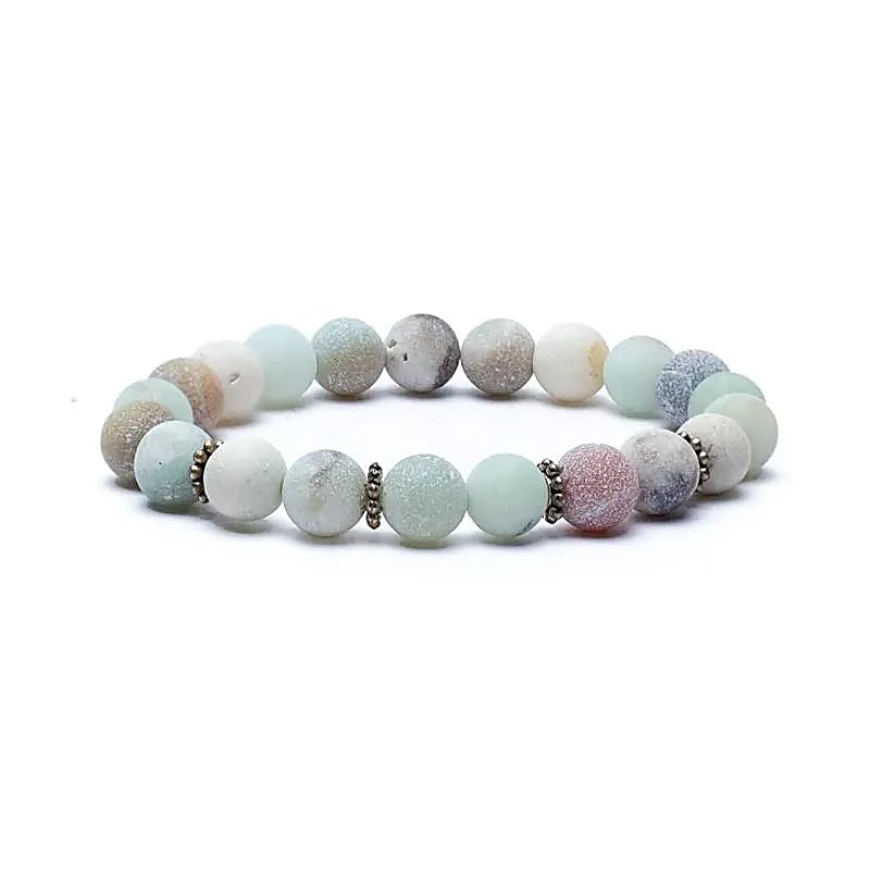 Mala/armband amazoniet elastisch 8mm
