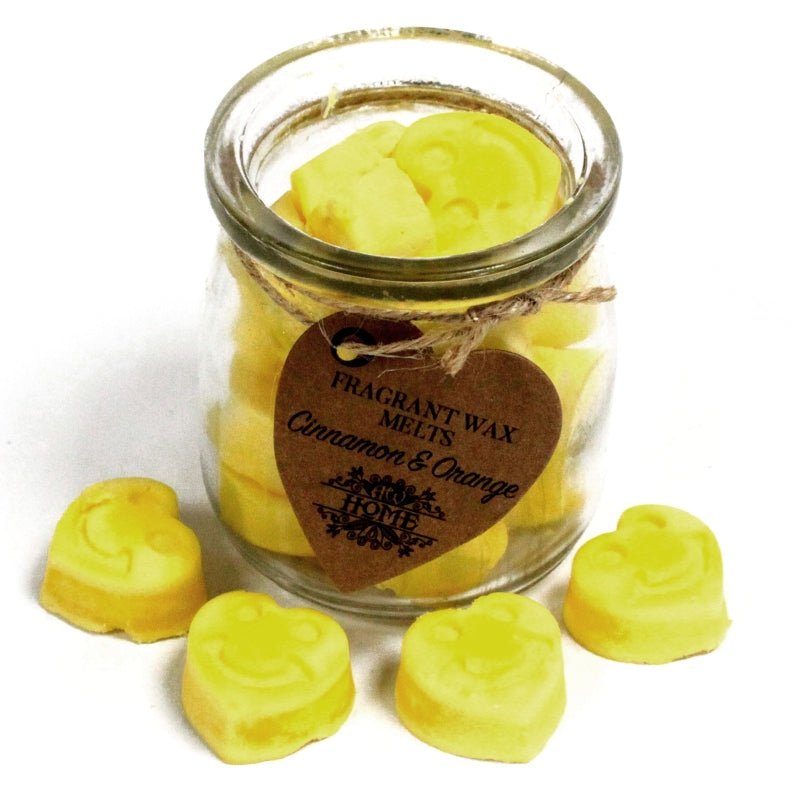 Waxmelts in glazen pot - Sinaasappel Kaneel