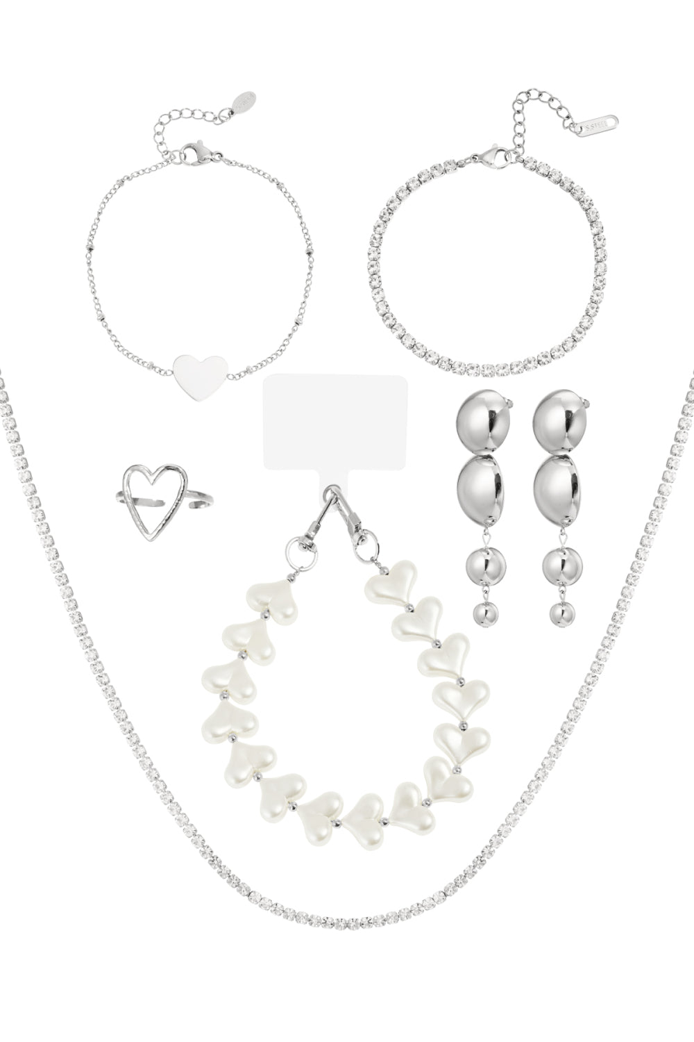 Luxe Zilverkleurige Sieraden Adventskalender - 6 Verrassingen