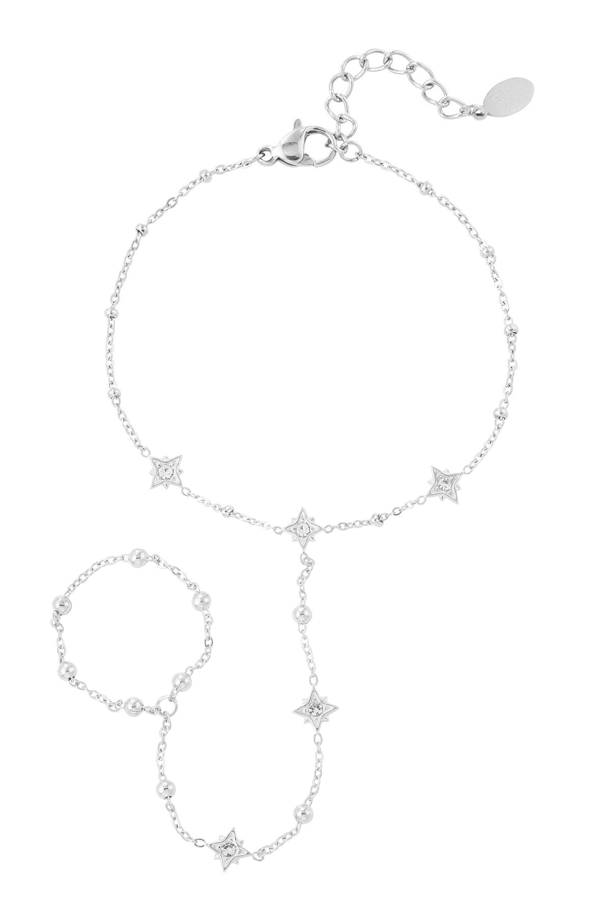 Stainless Steel handchain glitter spark
