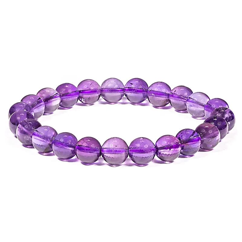 Armband amethist donker 8mm
