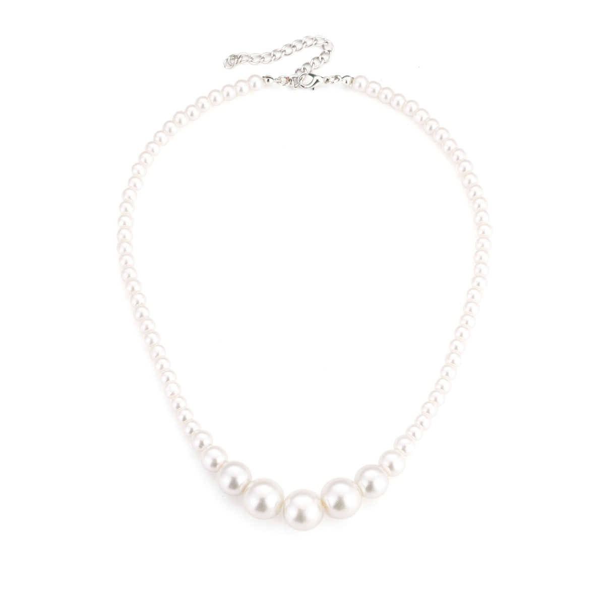 HZ Ketting Élise met witte parellook kralen