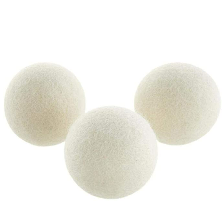 3 XL drogerballen 7cm van schapenwol