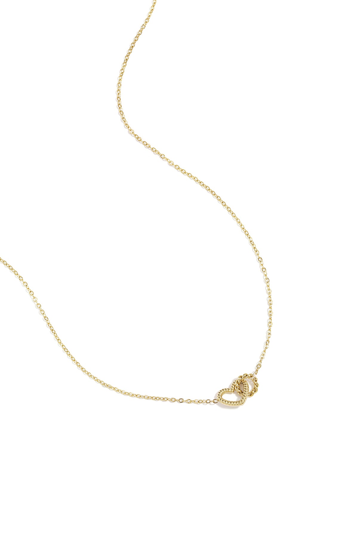 Stainless Steel Ketting met verbonden hart bedel