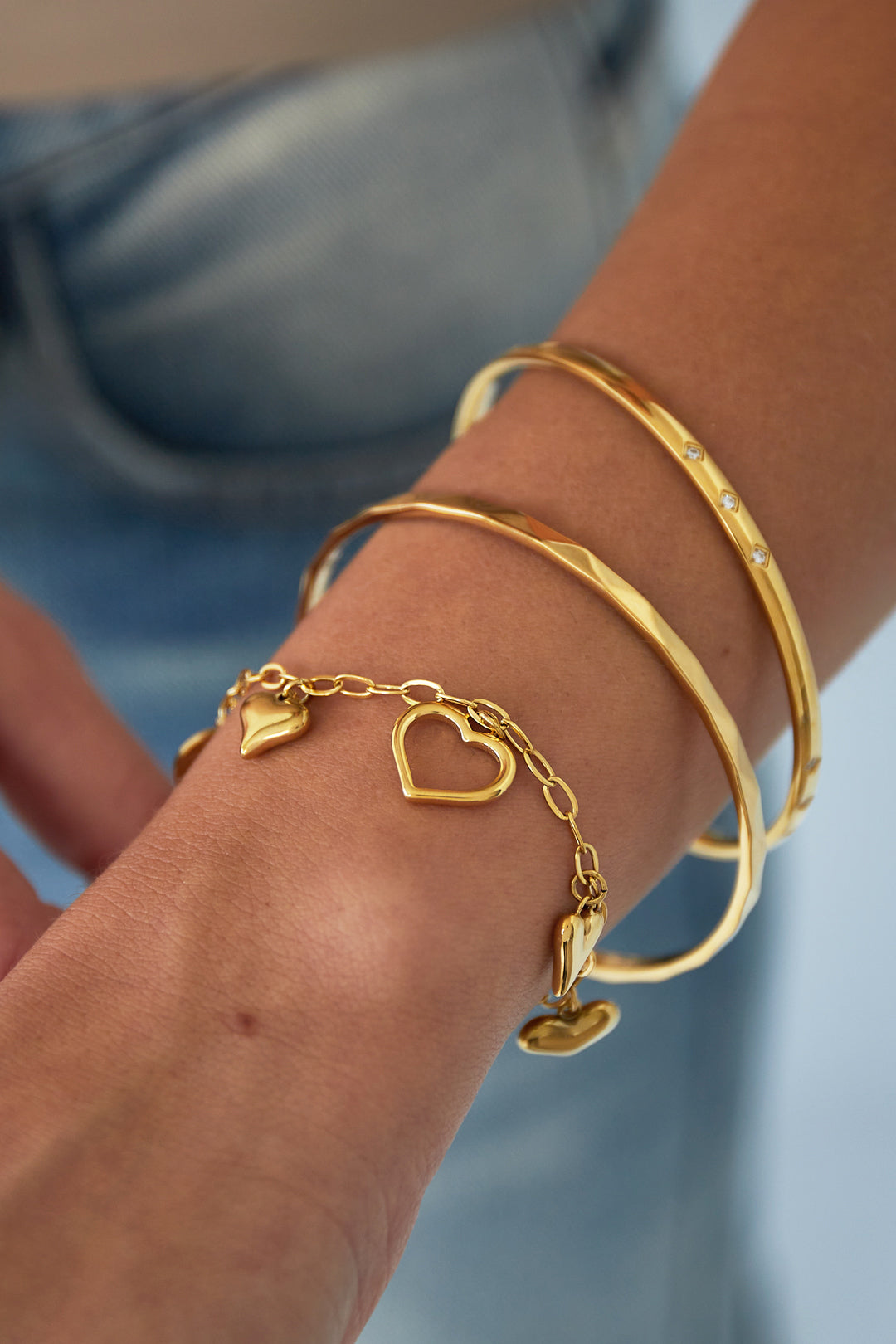HZ Bangle Silver Glimmer