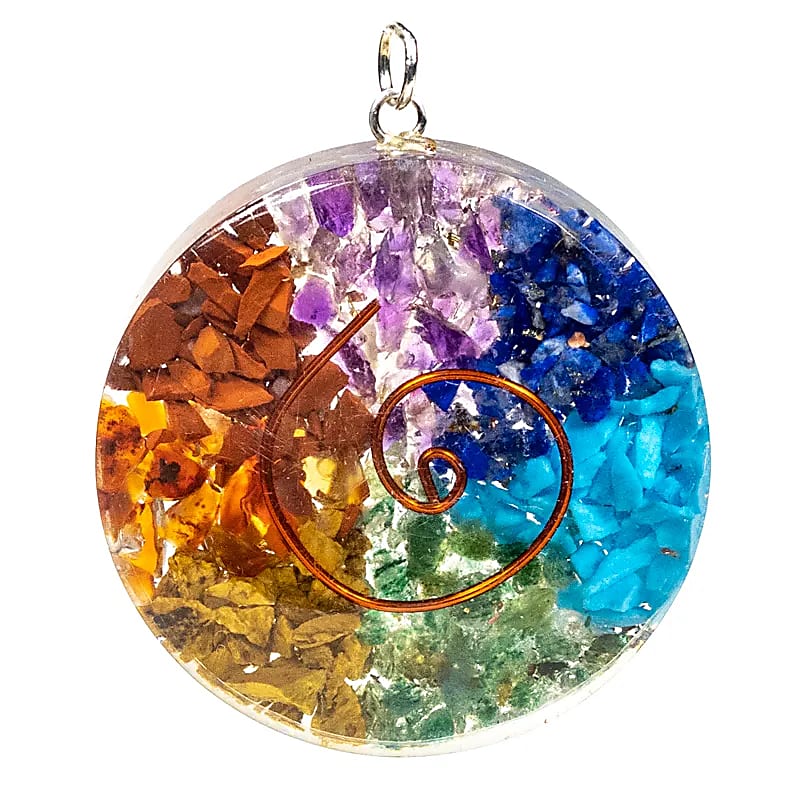 Orgoniet ronde hanger meerkleurig