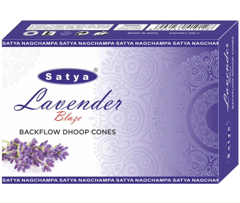 Lavendel backflow wierook kegels