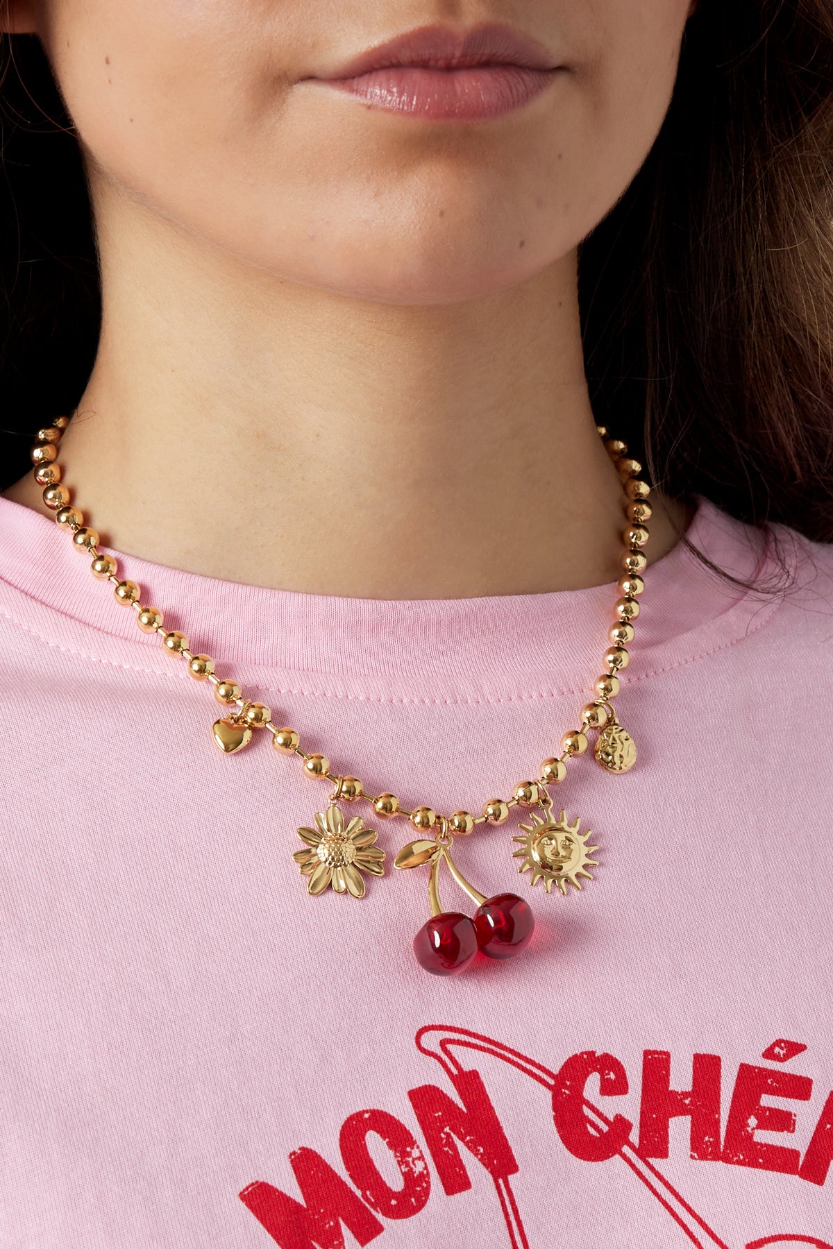 Stainless Steel cherry crush ketting