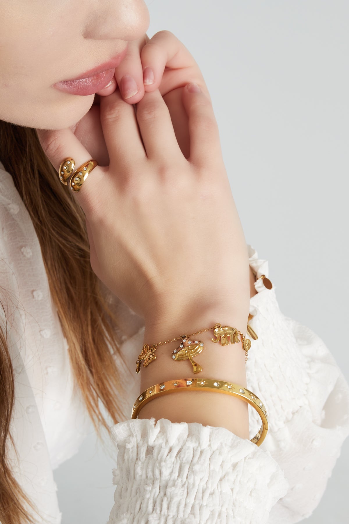 HZ Bedelarmband Little Wonders – goudkleurig of zilverkleurig