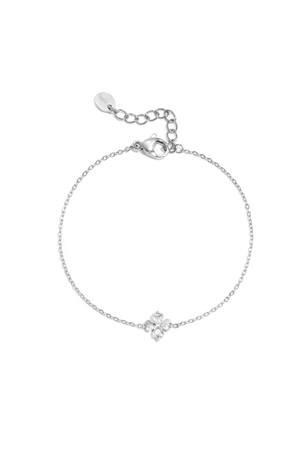 Armband met belegde klaver