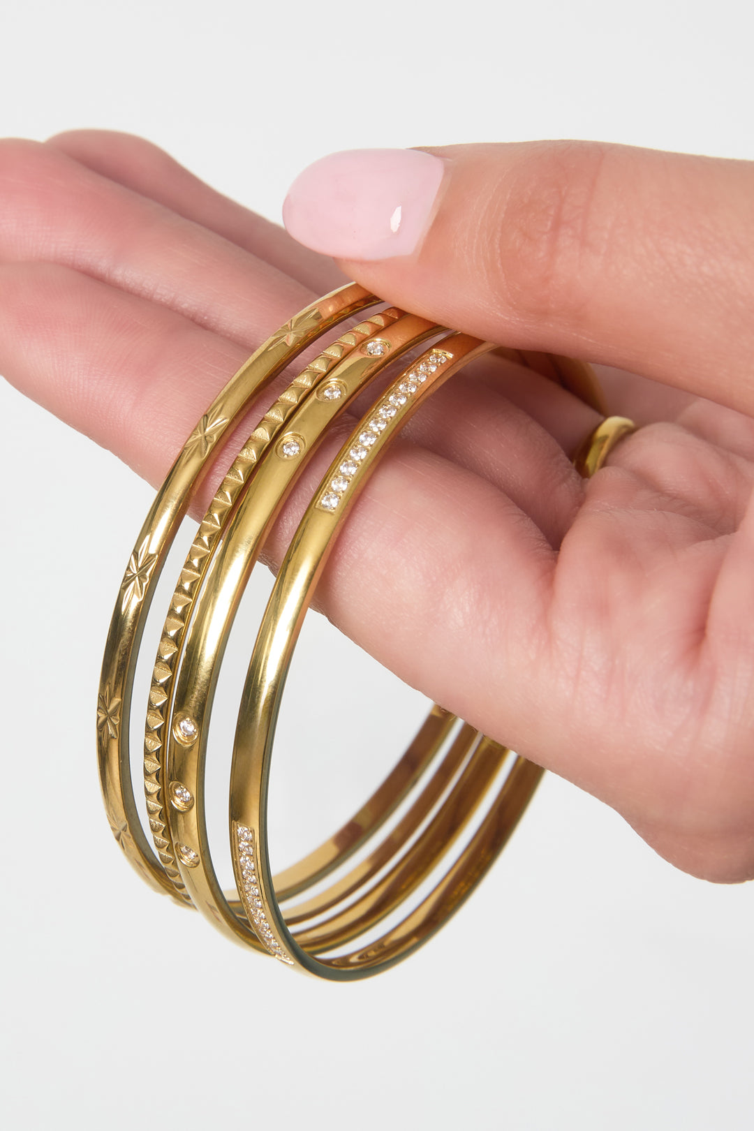 HZ Bangle armband Silver Rhythm