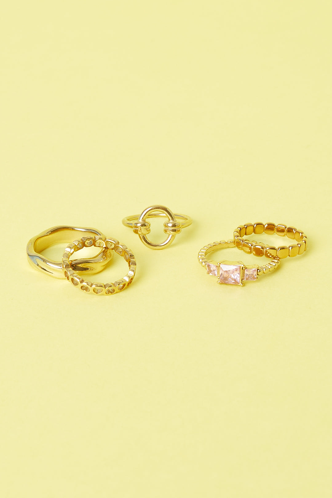 Stainless Steel Minimalistische ring met cirkel