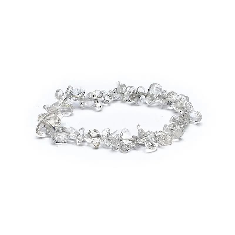 Armband bergkristal chips elastisch