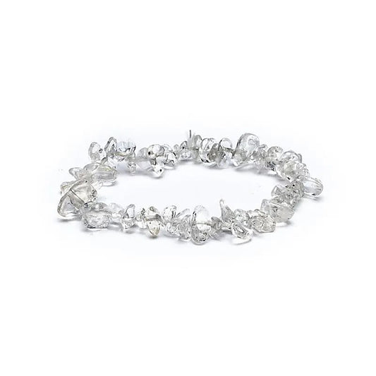 Armband bergkristal chips elastisch