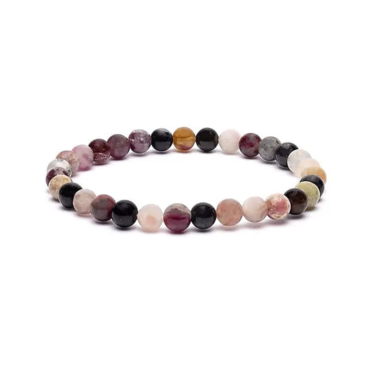 Armband elastisch toermalijn mix