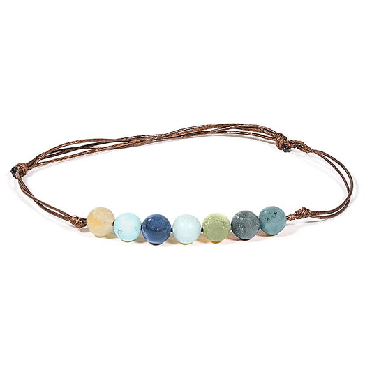 Armband amazoniet verstelbaar 6mm