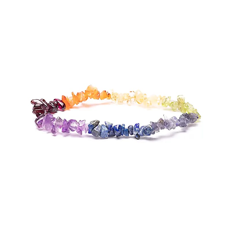 Armband 7 chakra chips