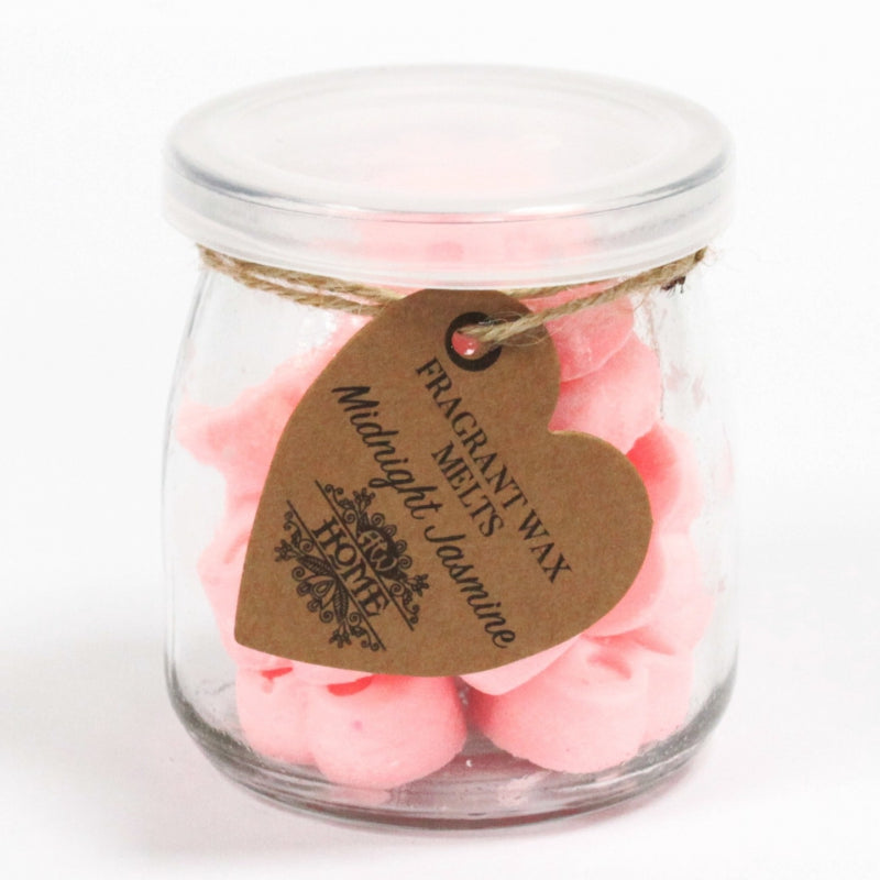 Waxmelts in glazen pot - Middernacht Jasmijn