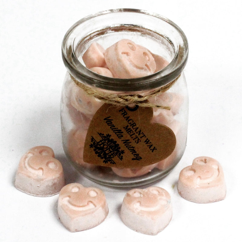 Waxmelts in glazen pot - Vanille Nootmuskaat