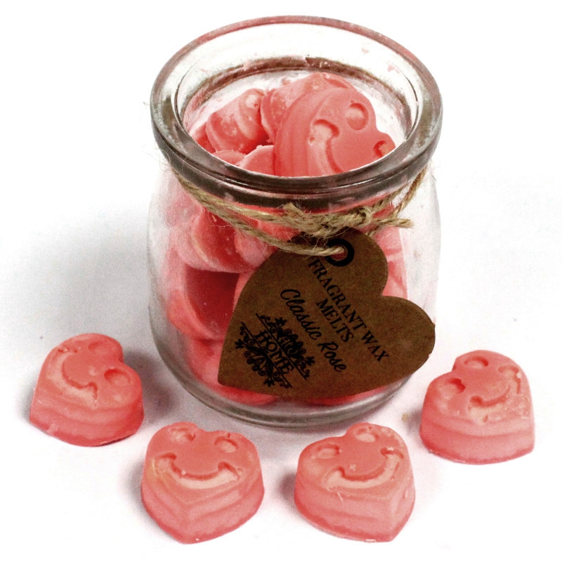 Waxmelts in glazen pot - Classic Rose