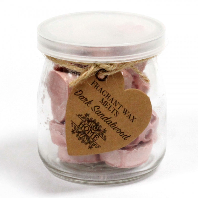 Waxmelts in glazen pot - Donker Sandelhout