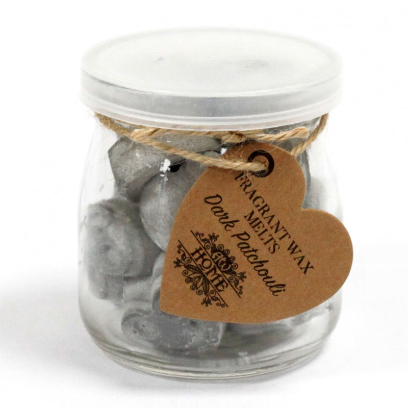 Waxmelts in glazen pot - Donkere Patchouli