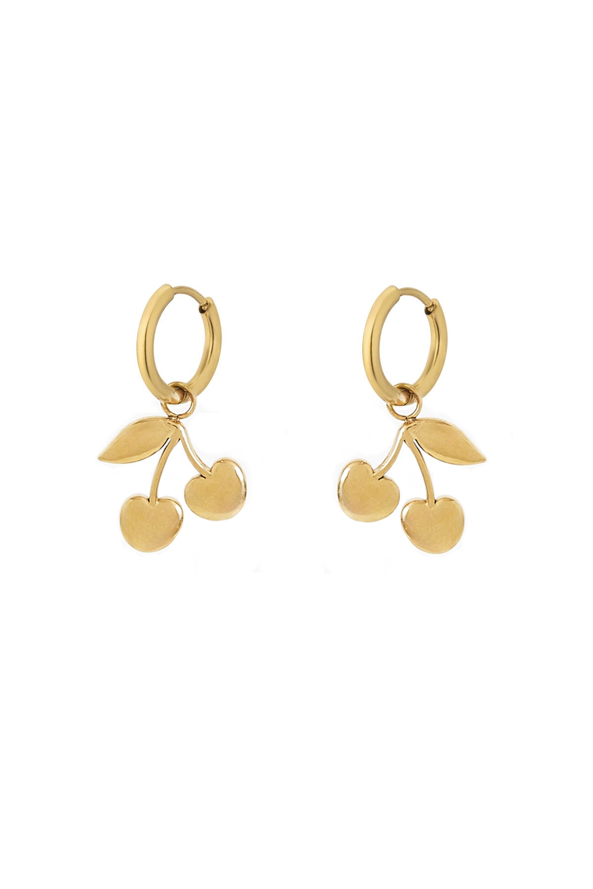 Stainless Steel cherry oorbellen