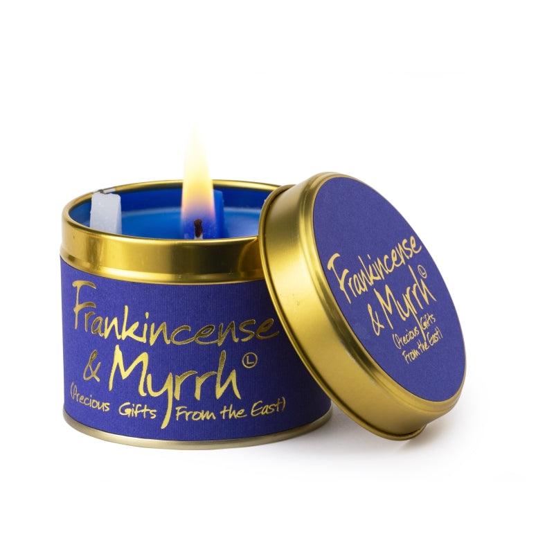 Lily-Flame kaars in blik - Frankinsence & Myrrh