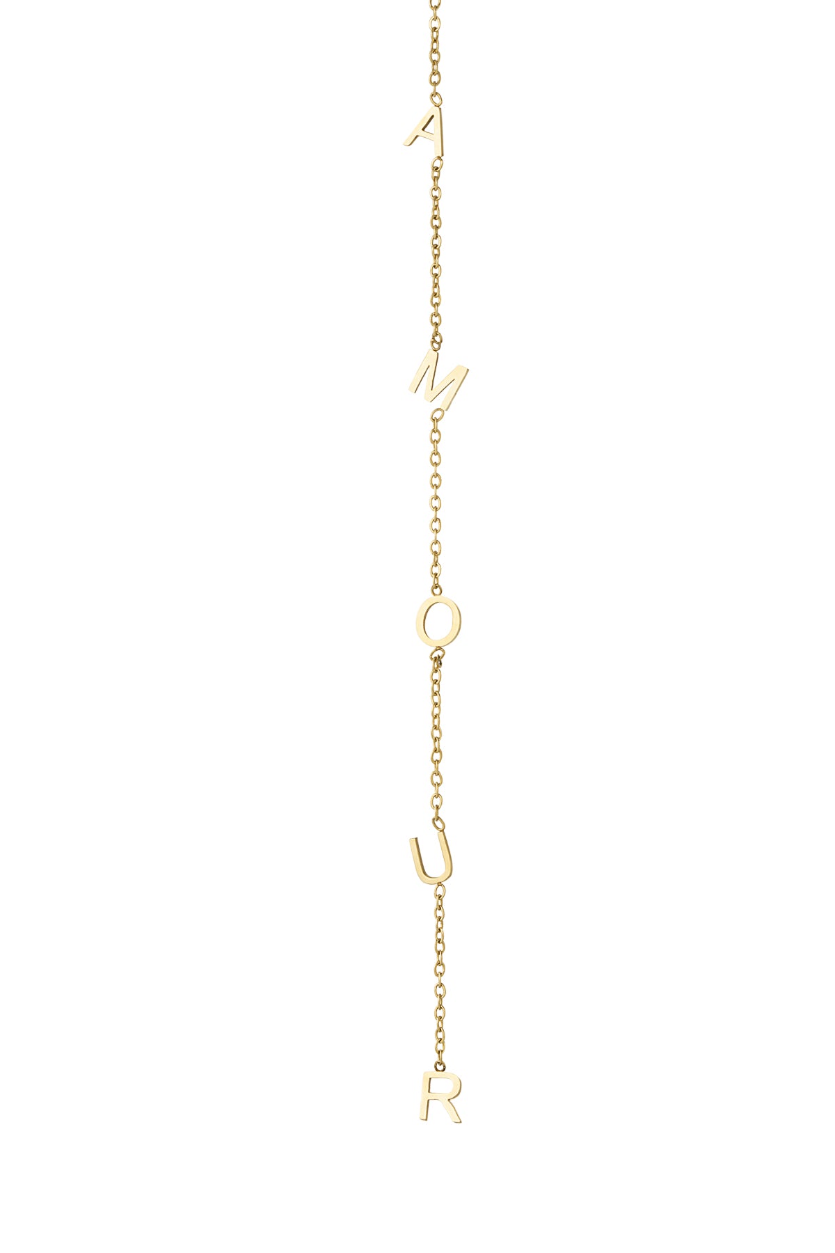 HZ Y-ketting Amour – goudkleurig of zilverkleurig