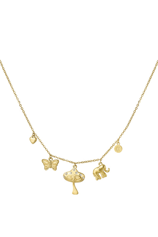 HZ Bedelketting Little Wonders – goudkleurig of zilverkleurig
