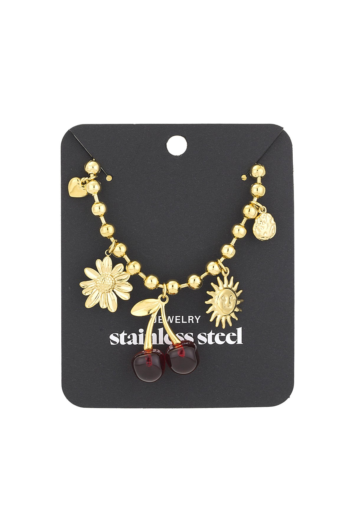 Stainless Steel cherry crush ketting