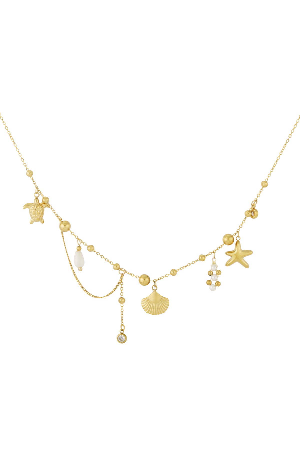 Stainless Steel beach days ketting