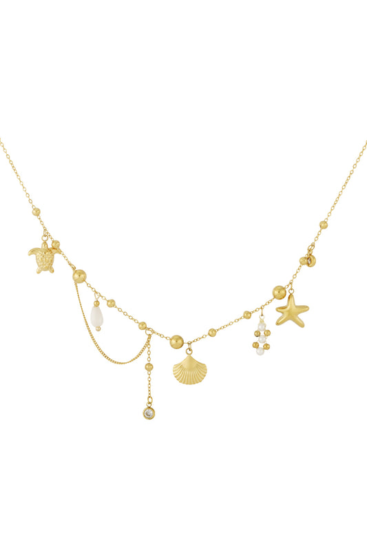 Stainless Steel beach days ketting