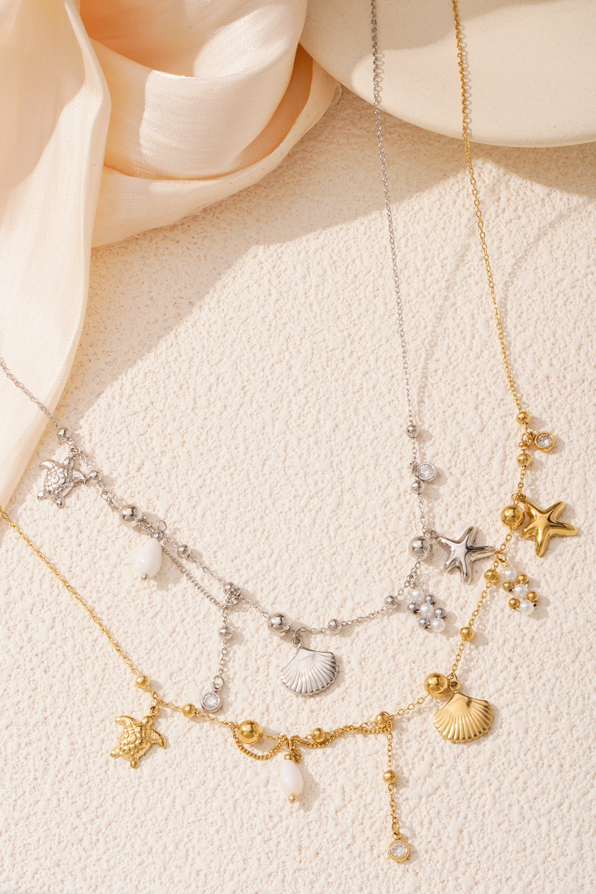 Stainless Steel beach days ketting
