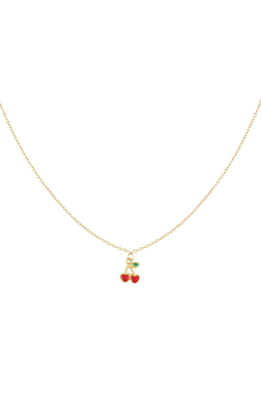 Stainless Steel ketting cherry love