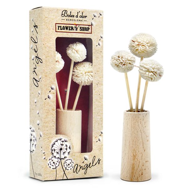 Houten bloem geur diffuser mini- Flowershop