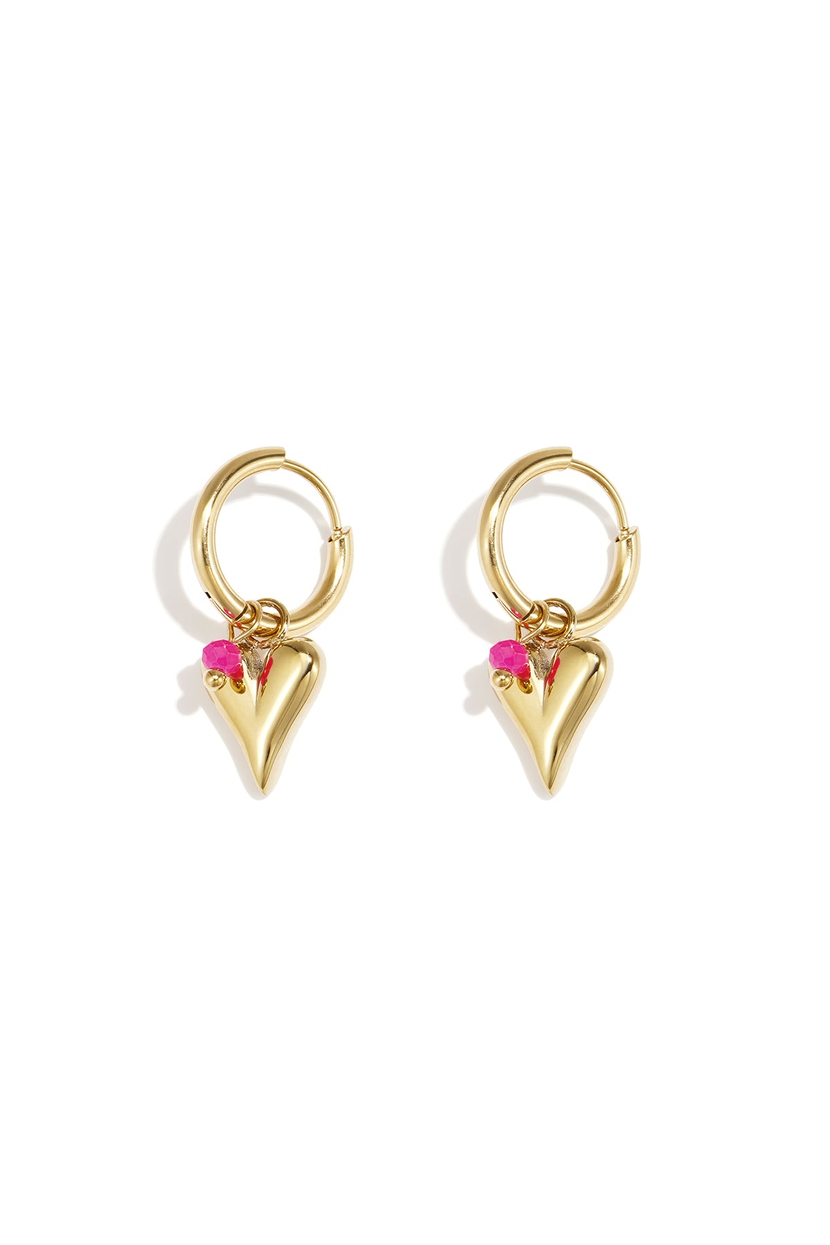 Stainless Steel vivid heart oorbellen