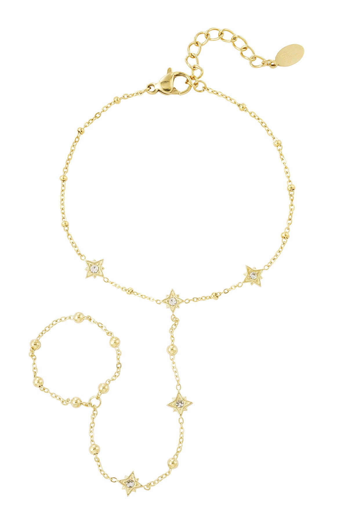 Stainless Steel handchain glitter spark