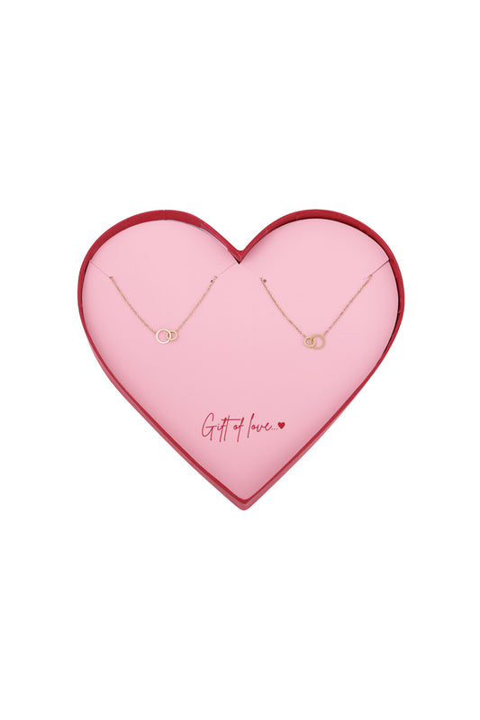 Gift of love stainless steel infinity armbanden