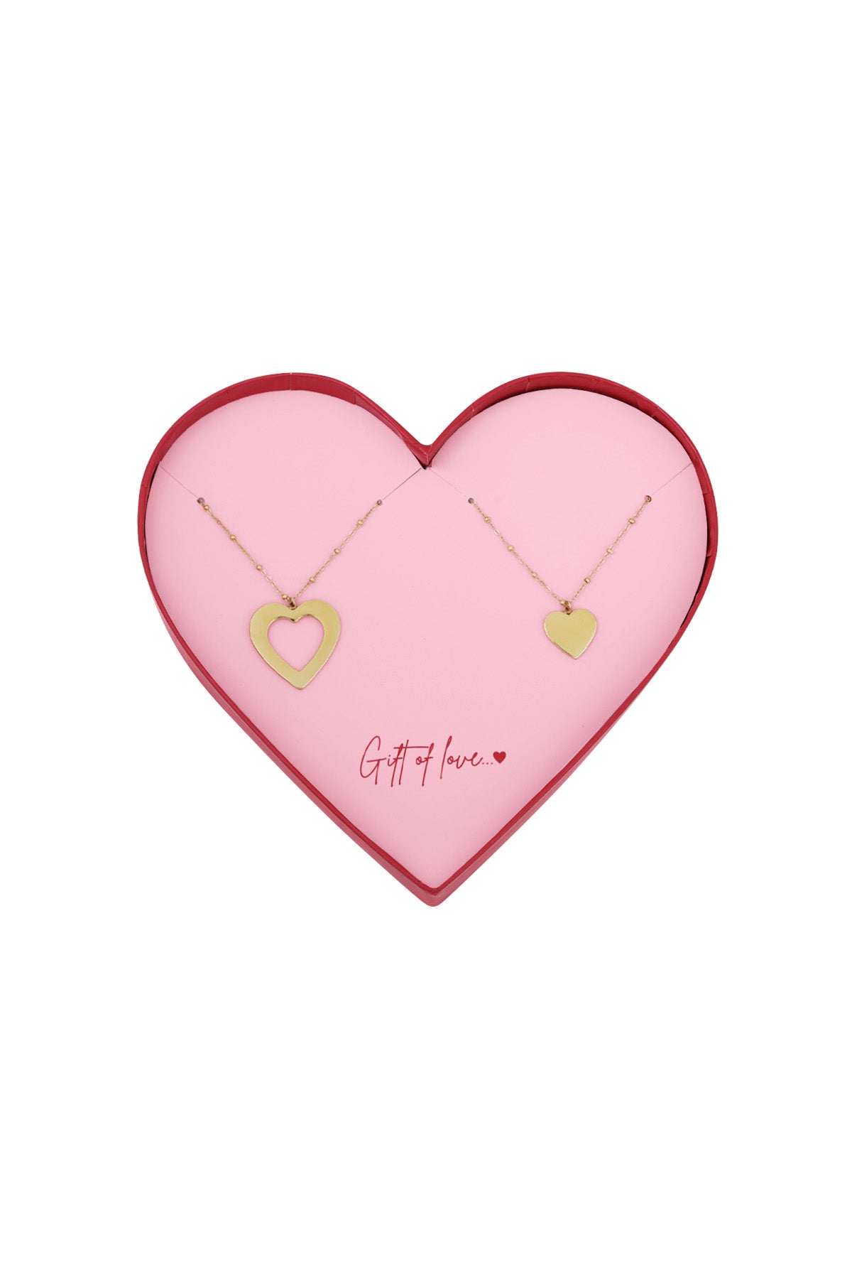 Gift of love stainless steel interlinked love armbanden