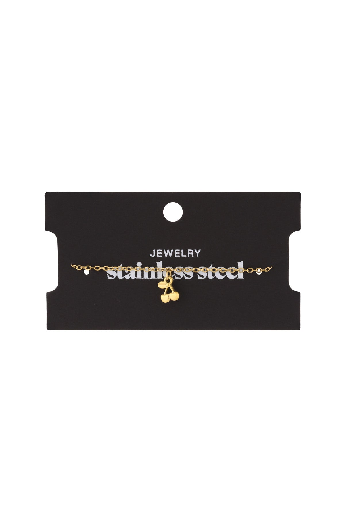 Stainless Steel cherry armband