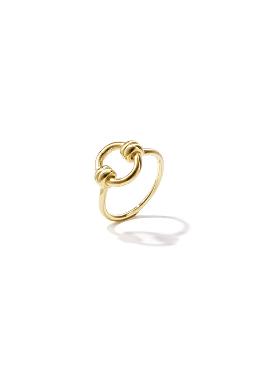 Stainless Steel Minimalistische ring met cirkel