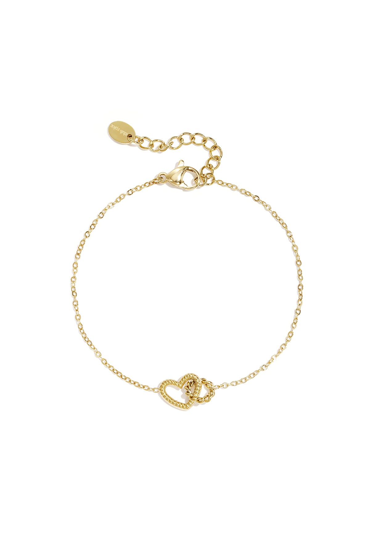 Armband met Verstrengelde Hartjes
