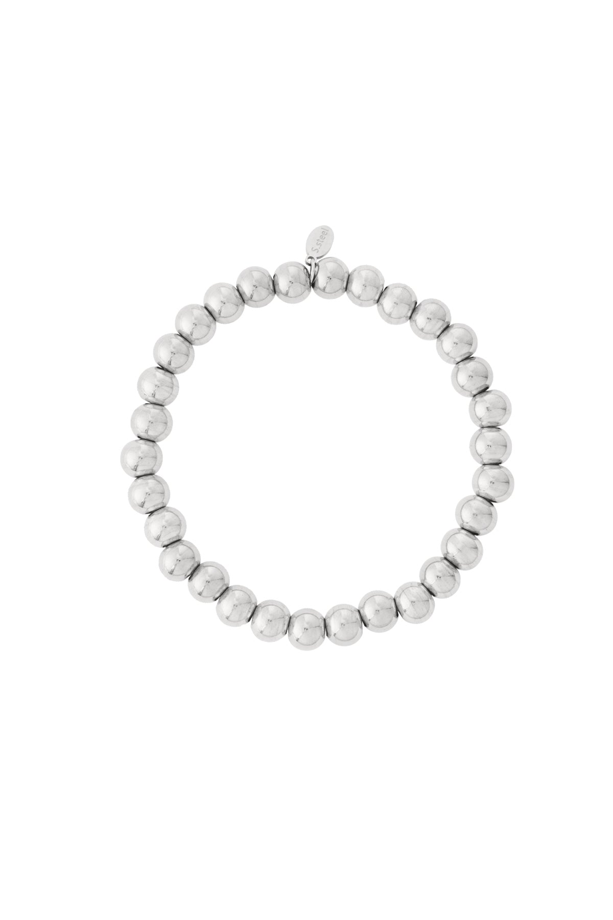 Stainless Steel Massieve kralenarmbanden - 7 mm
