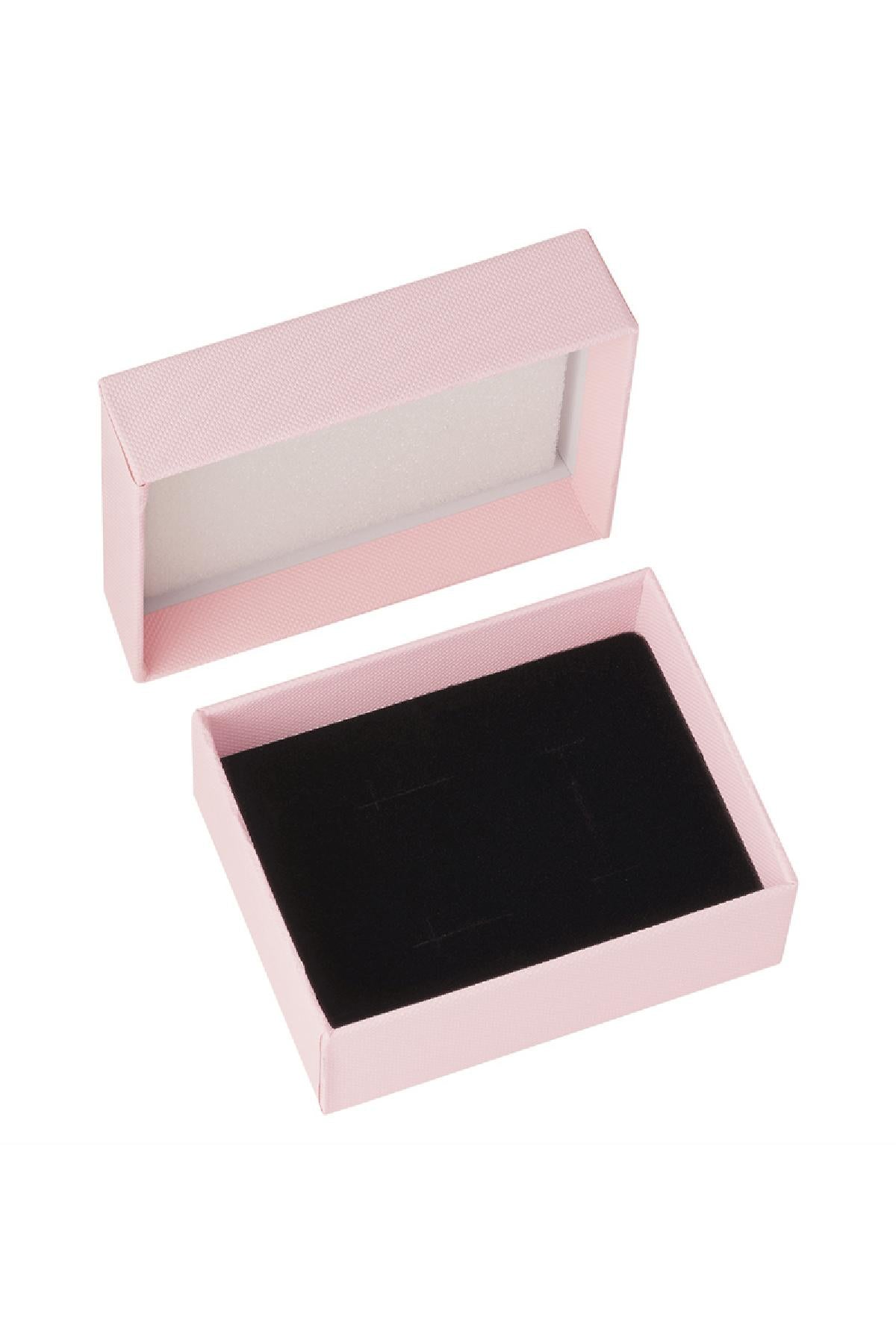 Sieradendoos met los deksel Roze Papier