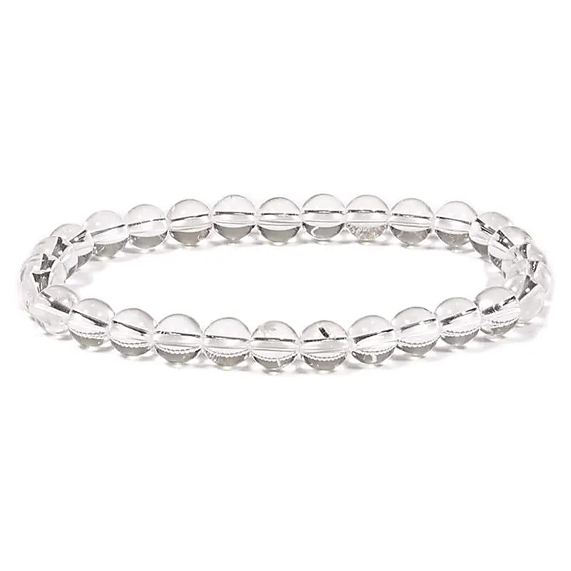 Armband bergkristal 6mm