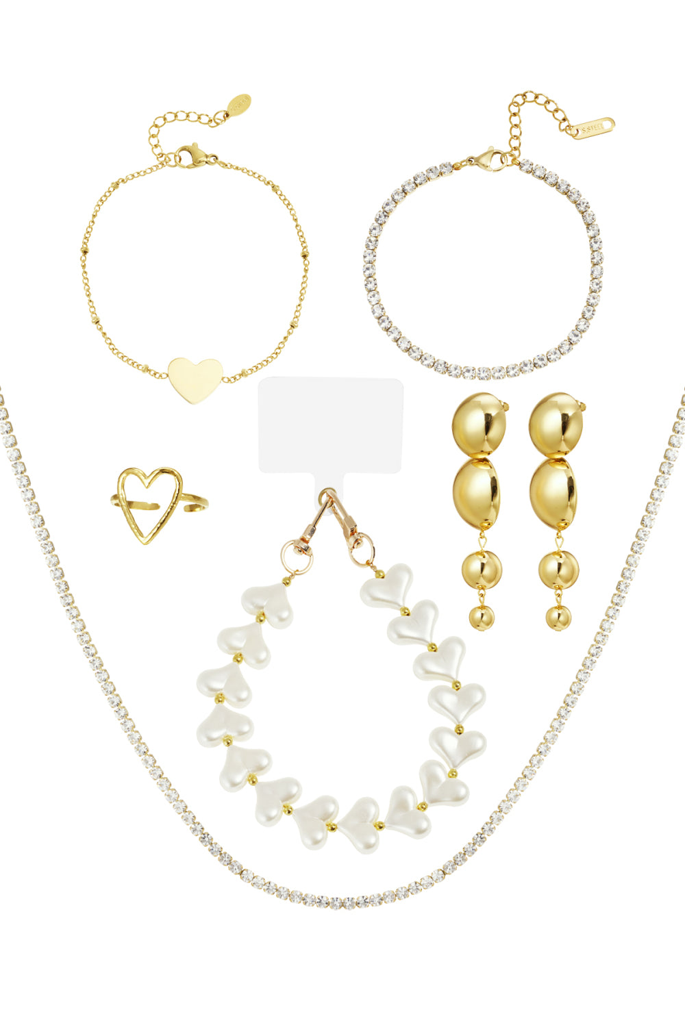 Luxe Gouden Sieraden Wit Adventskalender - 6 Verrassingen