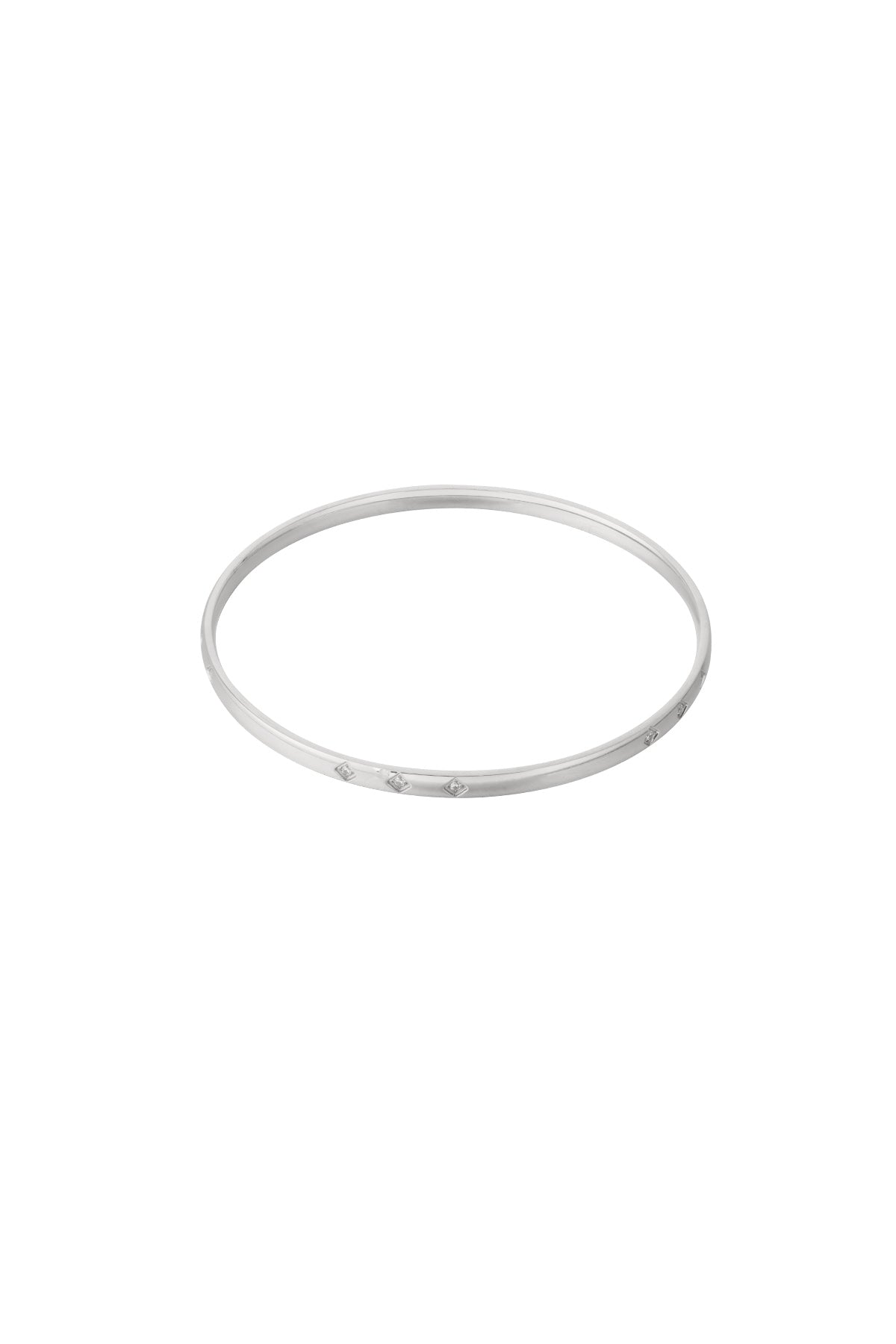 HZ Bangle Silver Glimmer